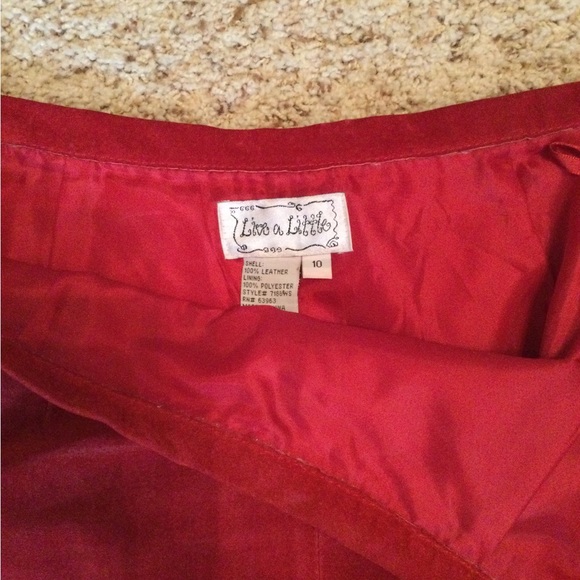 Live a Little Leather Skirt - Picture 3 of 3